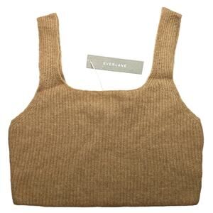Everlane Beige Crop Top Tank Wool Blend Size XS